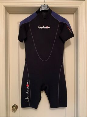 Henderson Shorty Neoprene Wetsuit - Black with Navy Shoulders